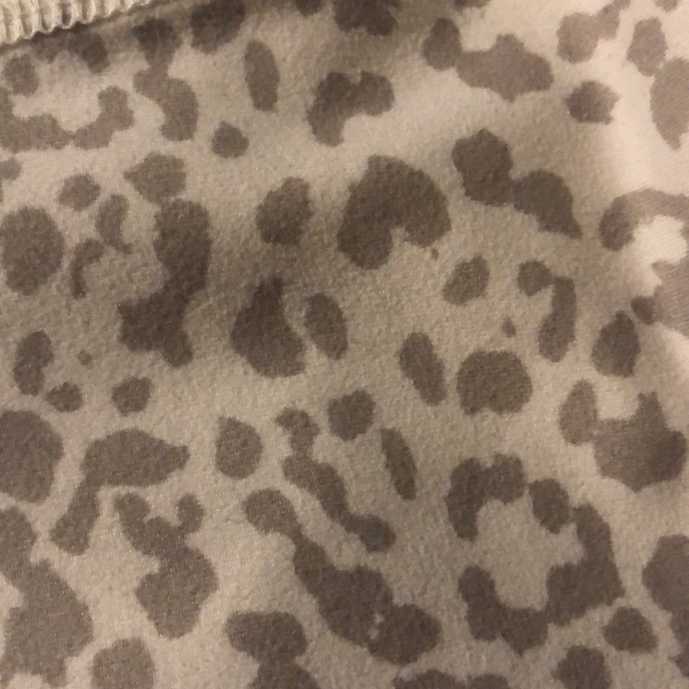 EVOLUTION & CREATION TAN BROWN LEOPARD PRINT STRETCHY LEGGINGS MEDIUM